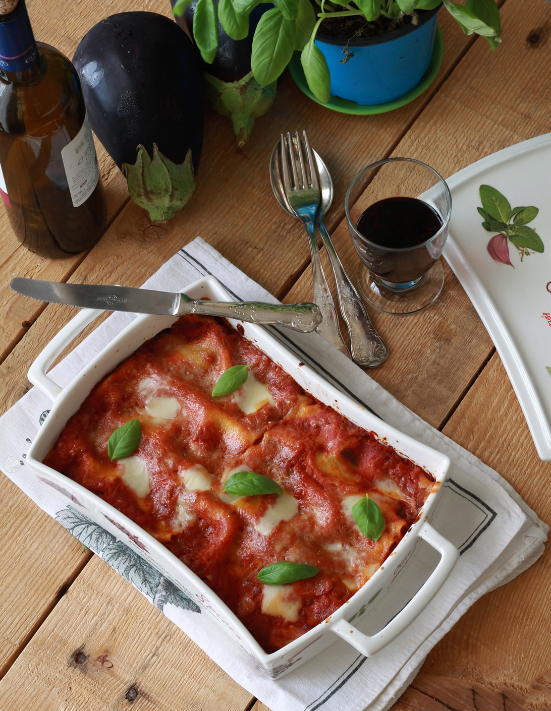 Cannelloni estivi con melanzane senza glutine - La Cassata Celiaca