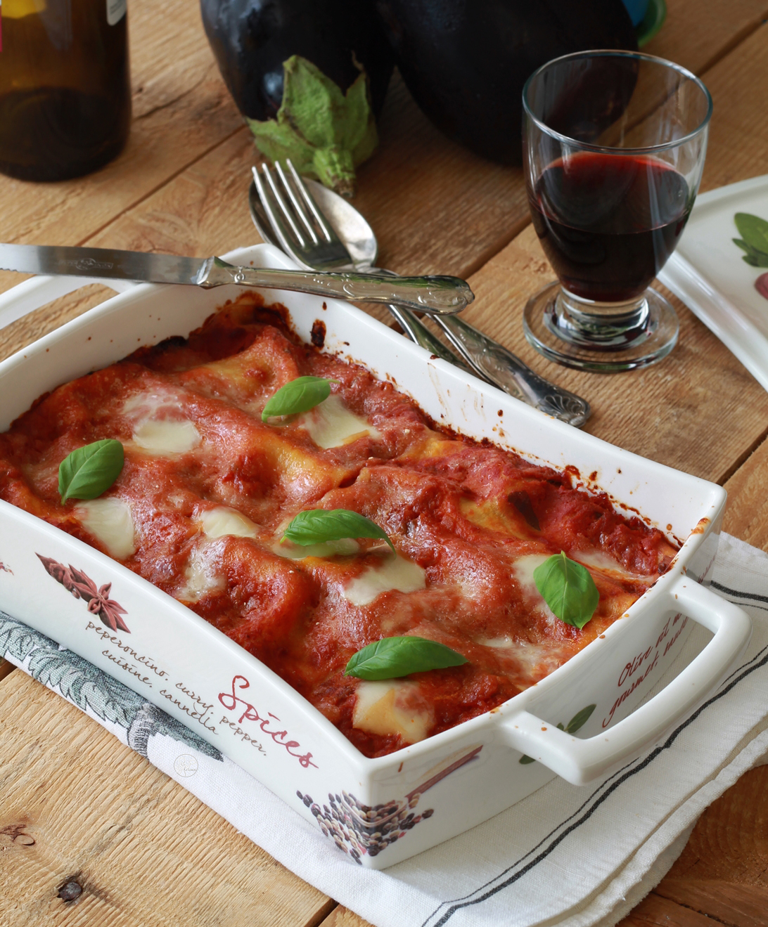 Cannelloni estivi con melanzane senza glutine - La Cassata Celiaca