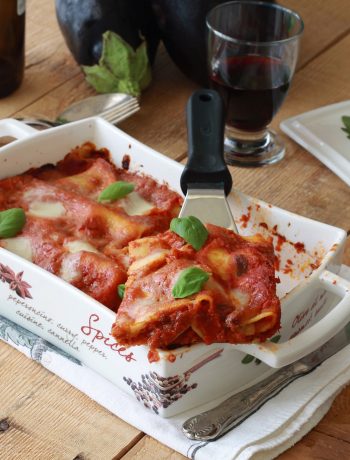 Cannelloni avec aubergines sans gluten - La Cassata Celiaca