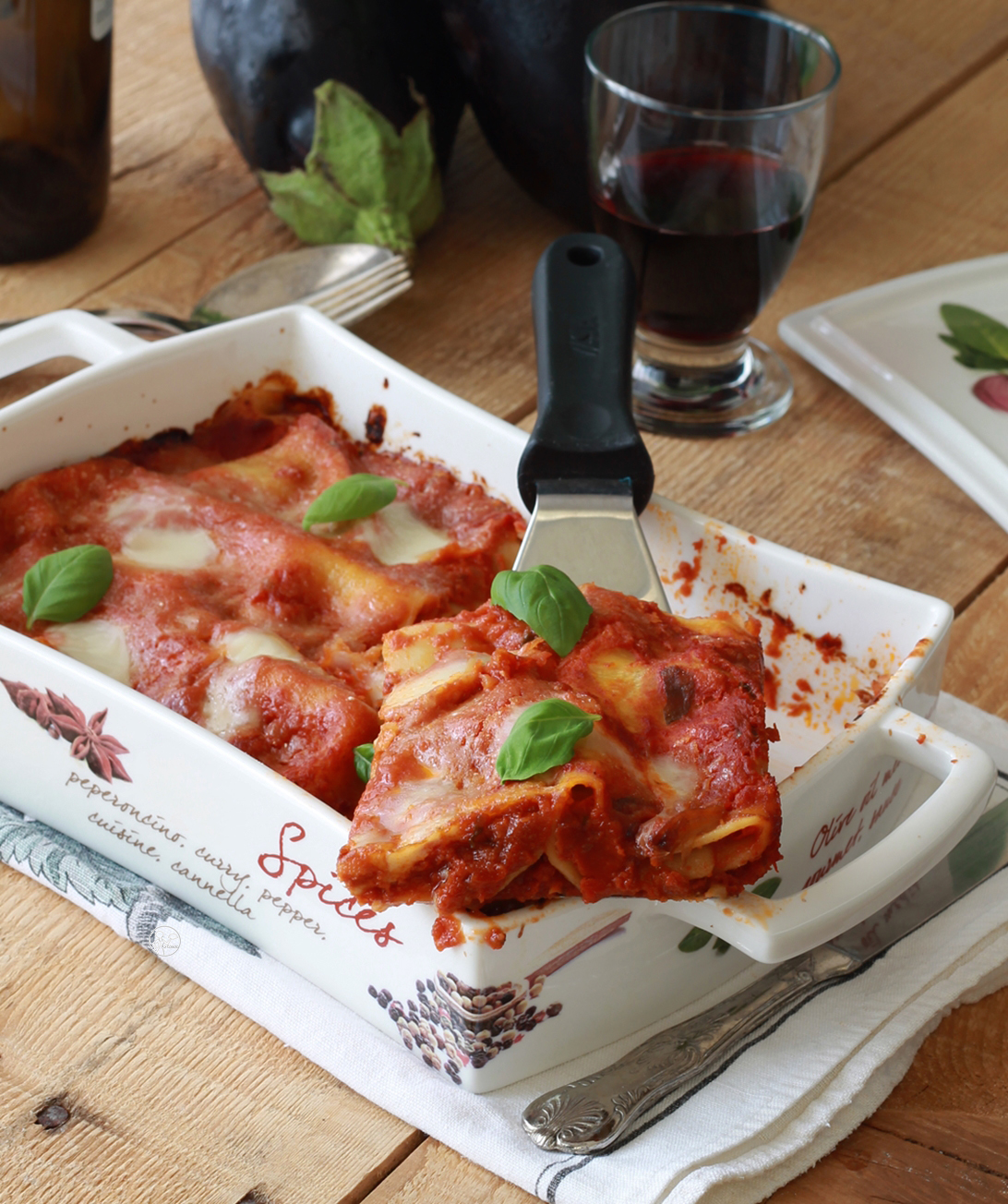 Cannelloni estivi con melanzane senza glutine - La Cassata Celiaca