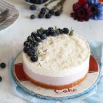 Cheesecake ai mirtilli senza glutine, senza uova, senza zucchero