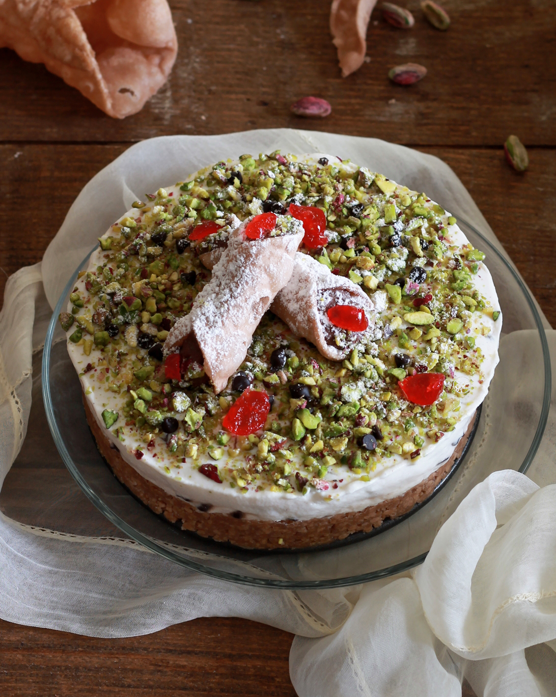 Torta cannolo senza glutine - La Cassata Celiaca Torta cannolo senza glutine - La Cassata Celiaca