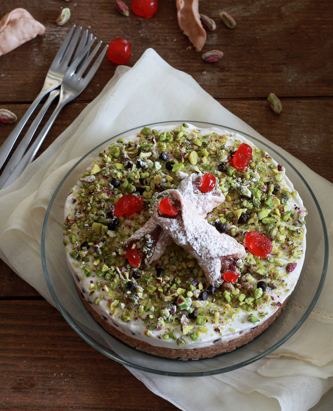 Torta cannolo senza glutine - La Cassata Celiaca Torta cannolo senza glutine - La Cassata Celiaca
