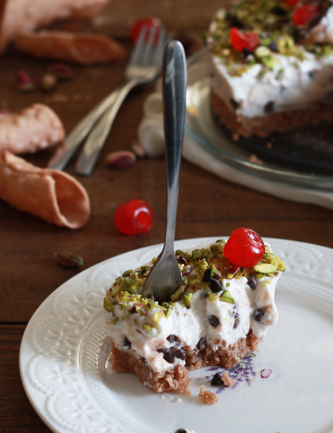 Torta cannolo senza glutine - La Cassata Celiaca Torta cannolo senza glutine - La Cassata Celiaca