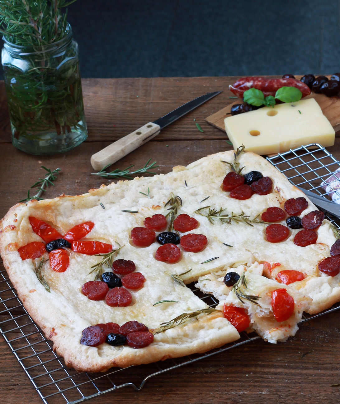 Schiacciata al formaggio senza glutine - La Cassata Celiaca