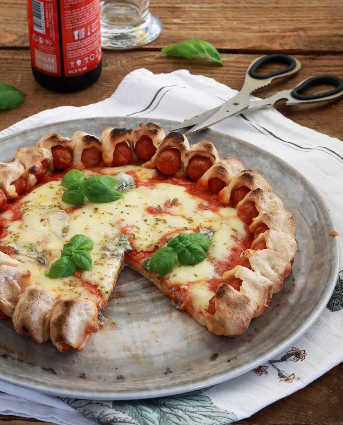 Wursty pizza sans gluten - La Cassata Celiaca
