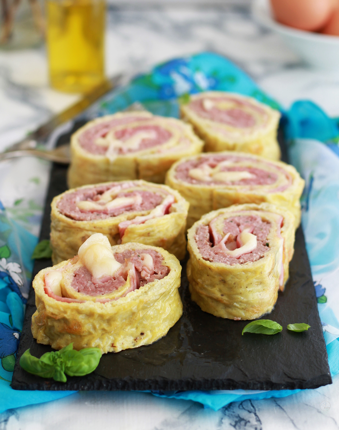 Rotolo di frittata con carne - La Cassata Celiaca Rotolo di frittata con carne - La Cassata Celiaca