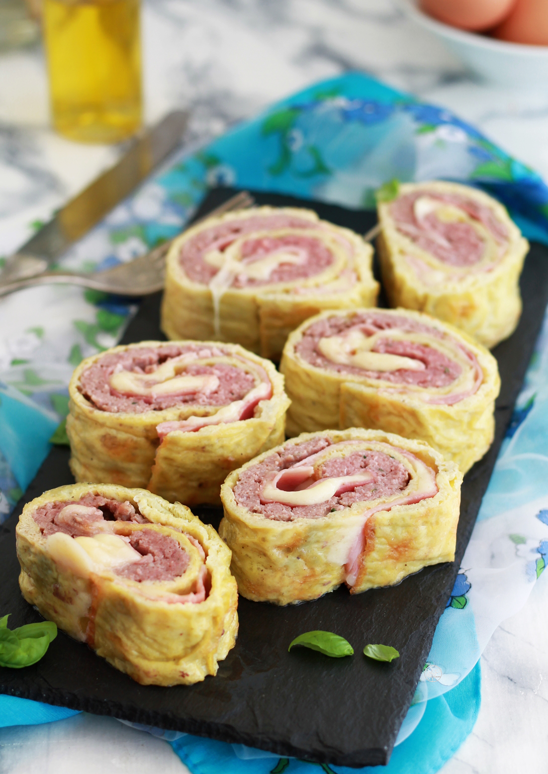 Rotolo di frittata con carne - La Cassata Celiaca Rotolo di frittata con carne - La Cassata Celiaca