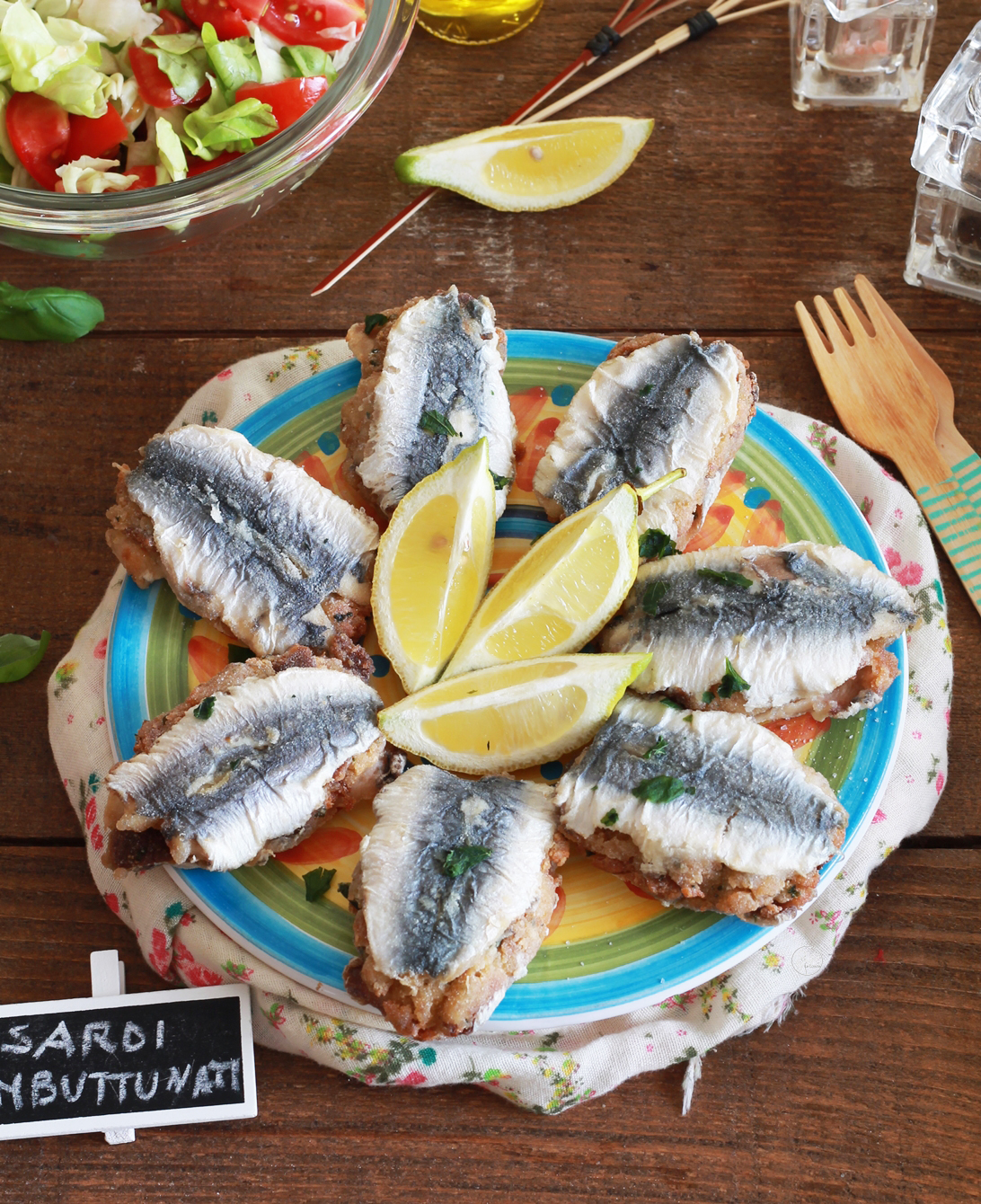 Sarde ripiene o sardi mbuttunati senza glutine - La Cassata Celiaca Sarde ripiene o sardi mbuttunati senza glutine - La Cassata Celiaca