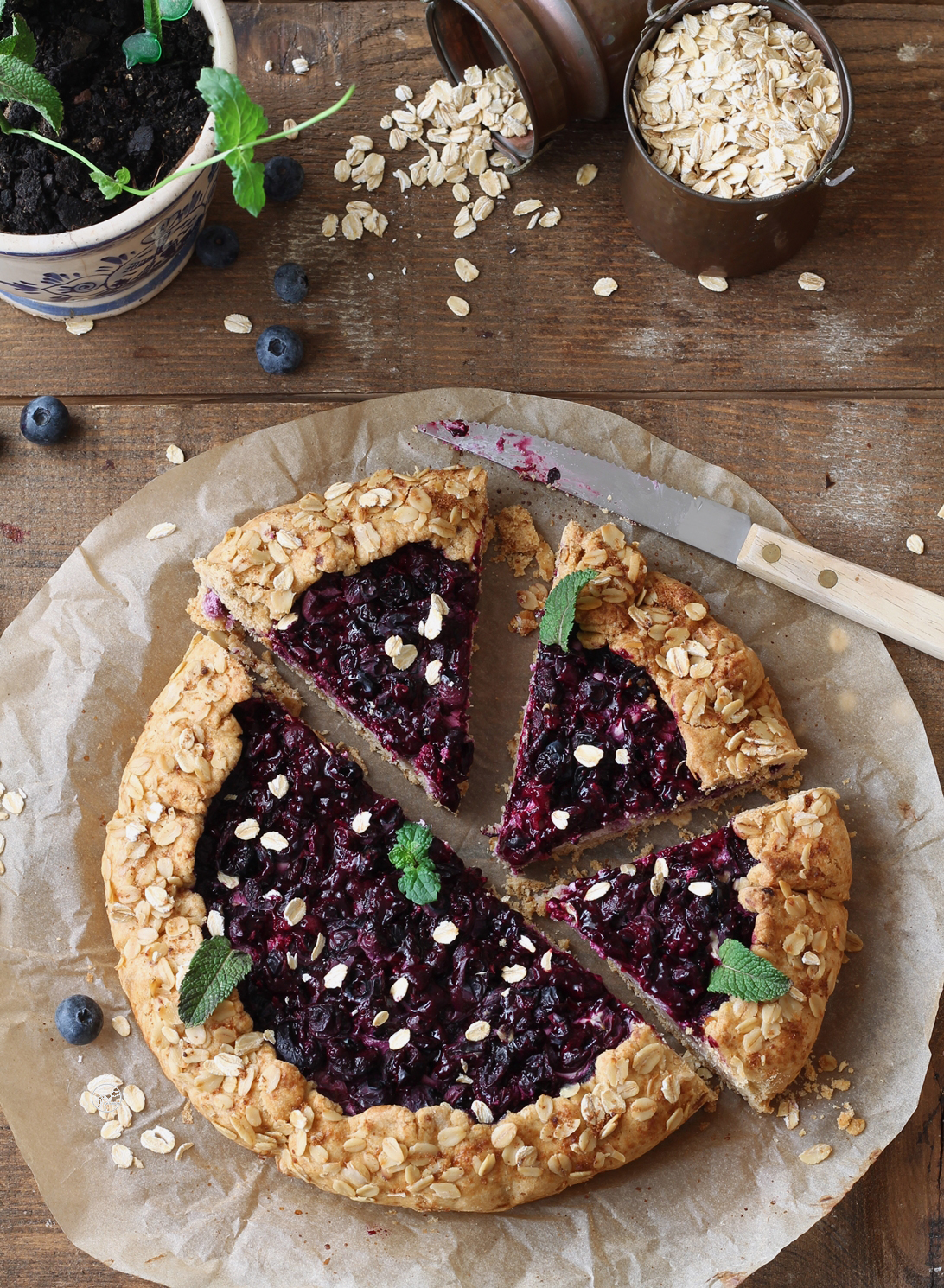 Galette ai mirtilli senza glutine - La Cassata Celiaca