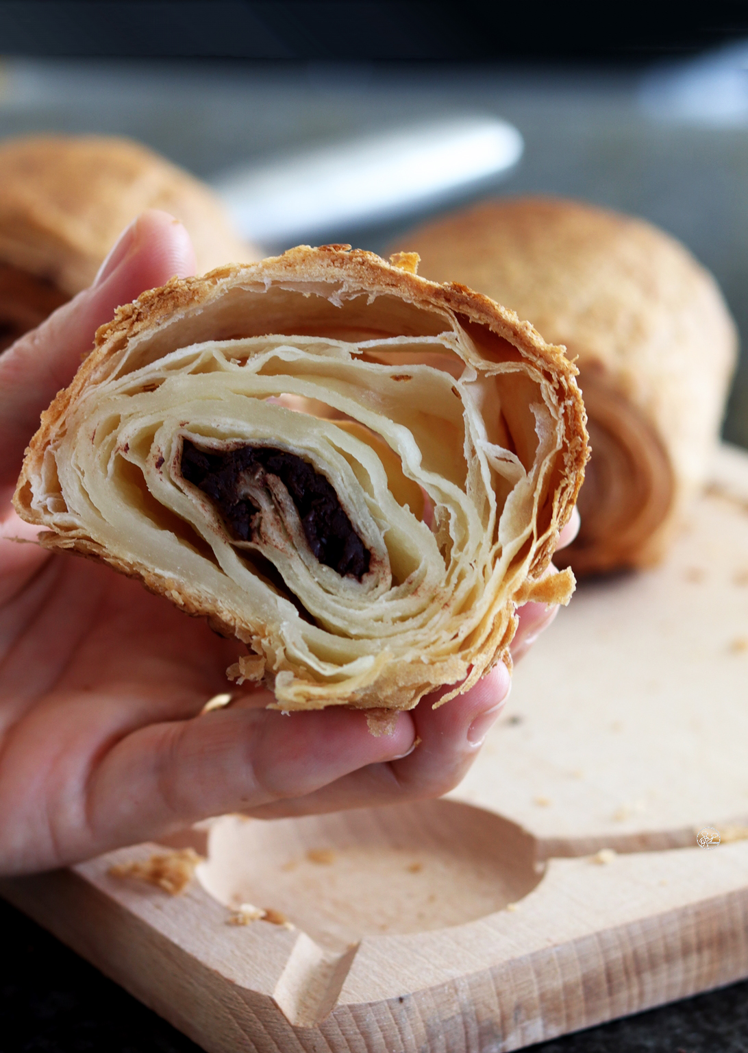 Pain au chocolat sans gluten - La Cassata Celiaca