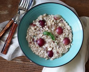 Risotto all'uva e gorgonzola - La Cassata Celiaca