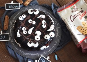 Cheesecake al cioccolato senza glutine per Halloween - La Cassata Celiaca