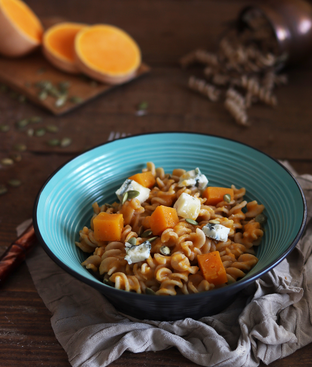 Fusilli senza glutine con zucca e gorgonzola - La Cassata Celiaca