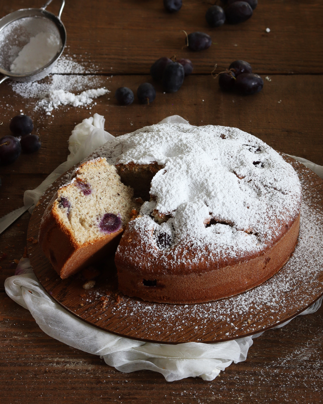 Torta con uva e grano saraceno senza glutine - La Cassata Celiaca