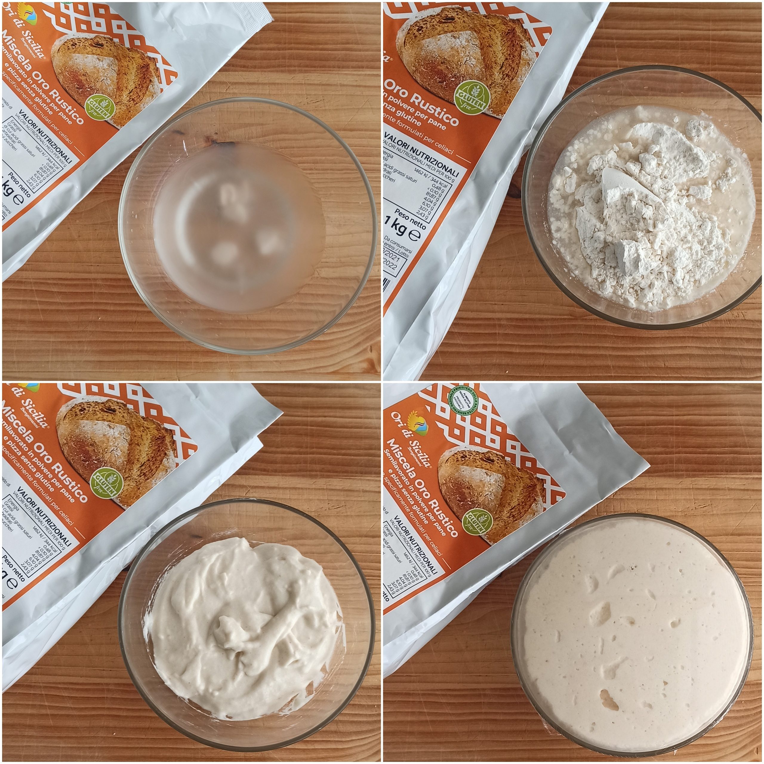 Ciabatte di pane ad alta idratazione con mix Rustico - La Cassata Celiaca