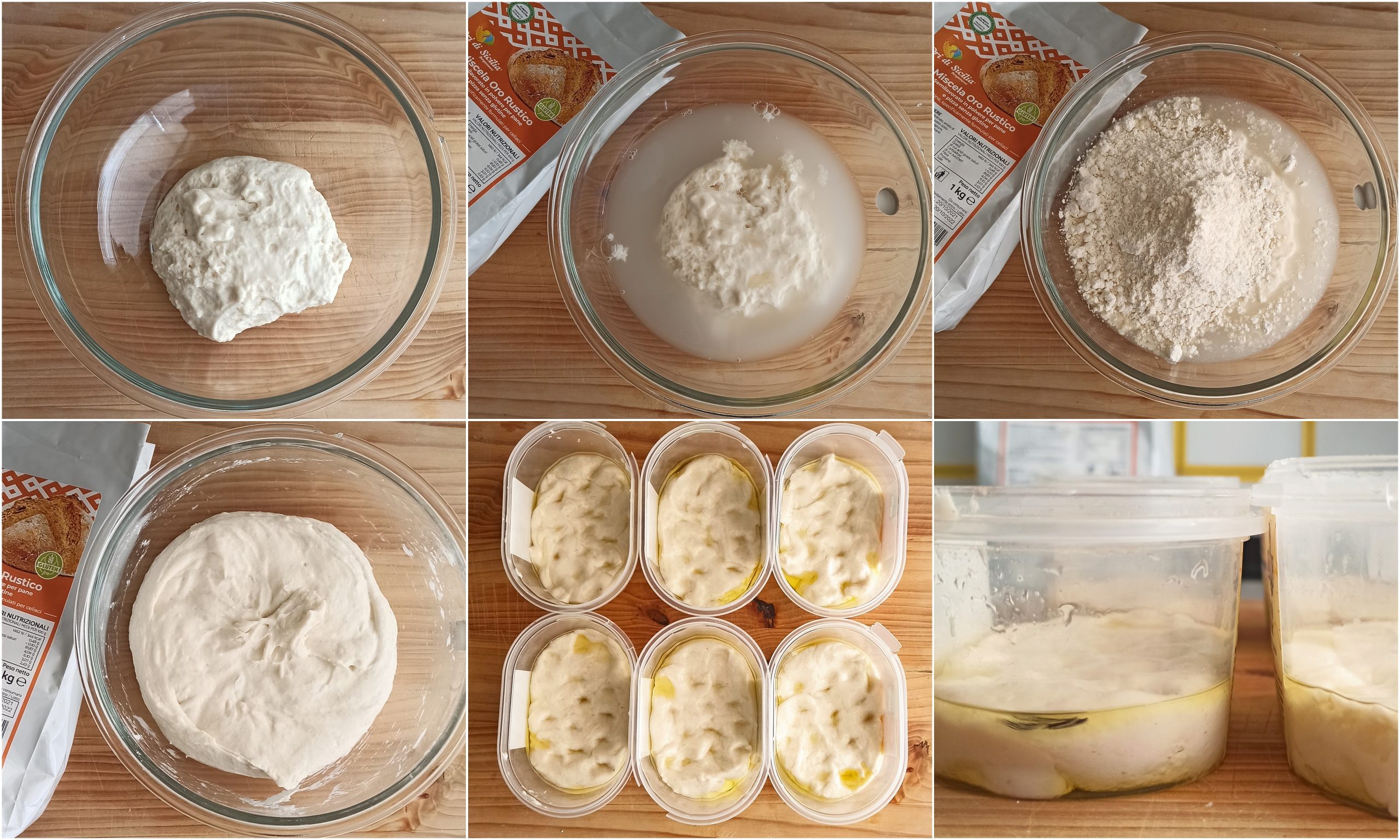 Ciabatte di pane ad alta idratazione con mix Rustico - La Cassata Celiaca