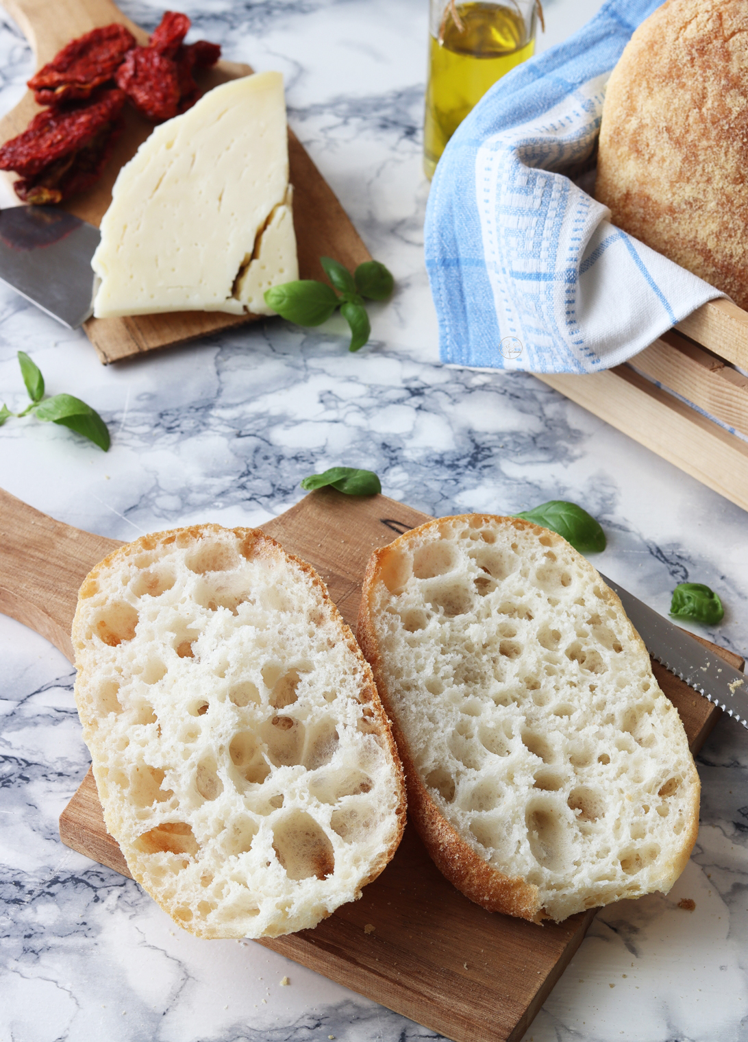 Ciabatte di pane ad alta idratazione con mix Rustico - La Cassata Celiaca
