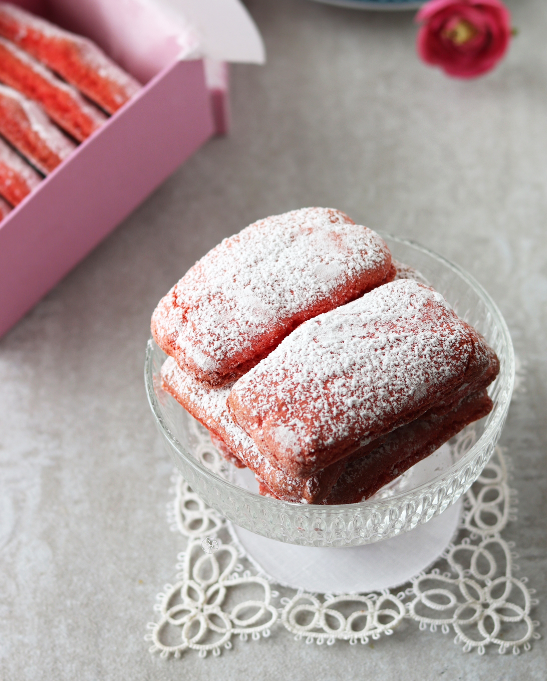 Biscotti rosa di Reims senza glutine - La Cassata Celiaca Biscotti rosa di Reims senza glutine - La Cassata Celiaca