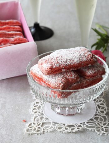 Biscuits roses de Reims sans gluten - La Cassata Celiaca