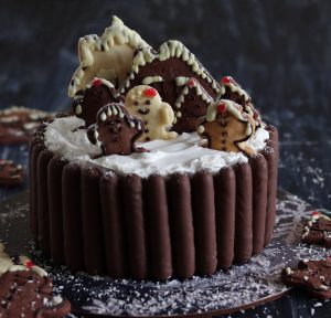 Christmas village cake sans gluten - La Cassata Celiaca