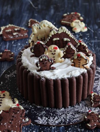 Christmas village cake sans gluten - La Cassata Celiaca