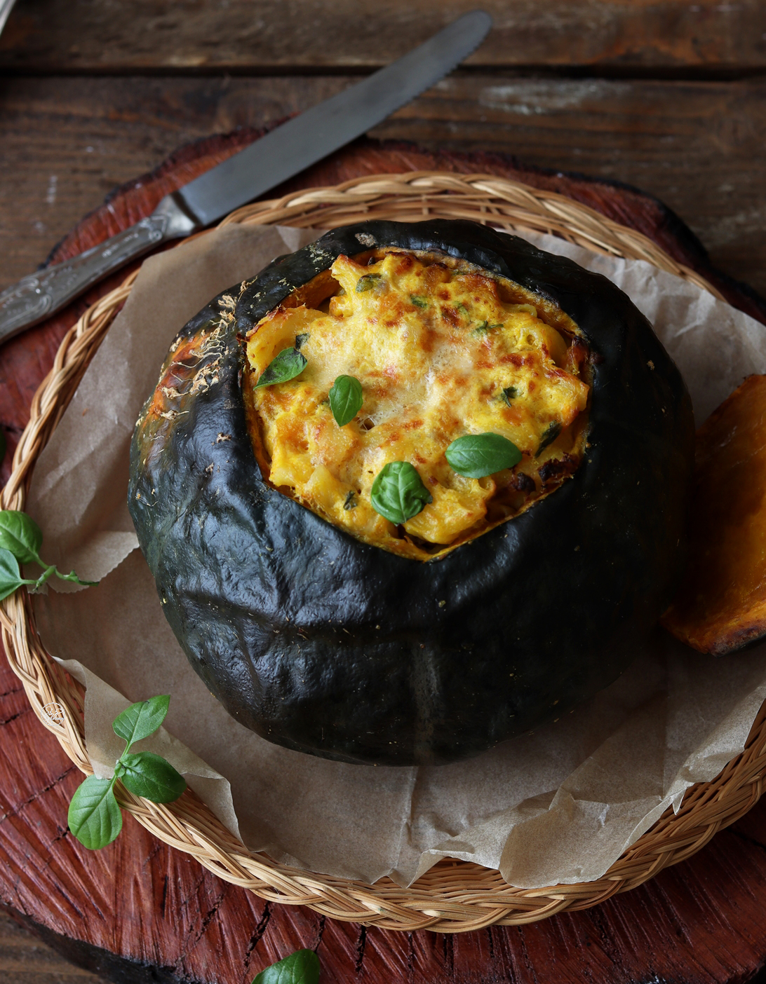 Zucca ripiena di pasta senza glutine - La Cassata Celiaca