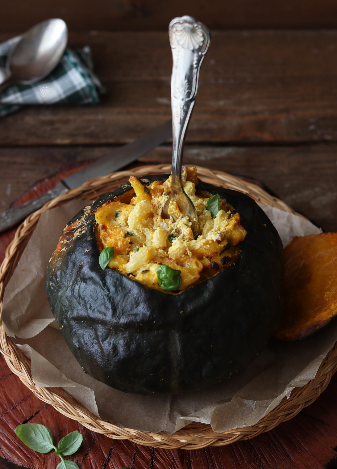 Zucca ripiena di pasta senza glutine - La Cassata Celiaca