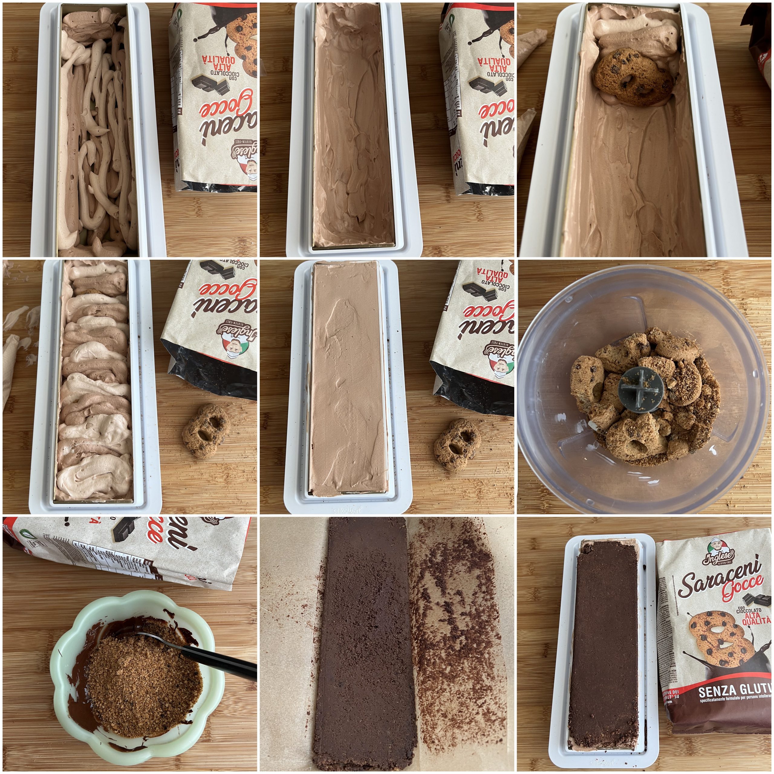 Bûche de Noël au double chocolat sans gluten - La Cassata Celiaca