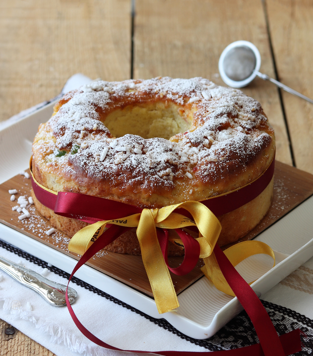 Brioche des rois senza glutine, senza mais e senza mix - La Cassata Celiaca