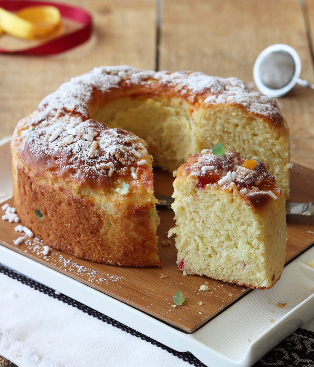 Brioche des rois senza glutine, senza mais e senza mix - La Cassata Celiaca