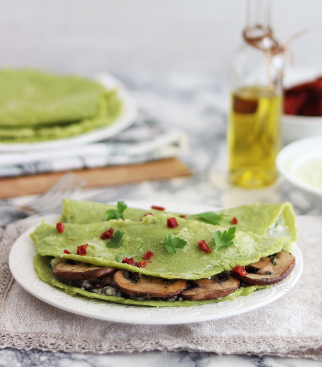 Crêpes à la farine de petits pois sans œufs - La Cassata Celiaca Crêpes à la farine de petits pois sans œufs - La Cassata Celiaca