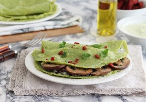 Crepes con farina di piselli senza uova - La Cassata Celiaca