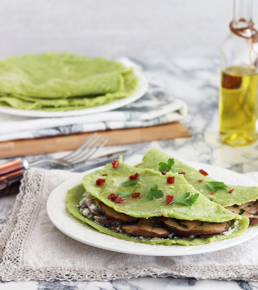 Crêpes à la farine de petits pois sans œufs - La Cassata Celiaca