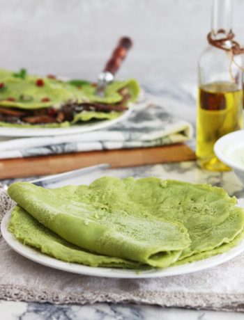 Crepes con farina di piselli senza uova - La Cassata Celiaca