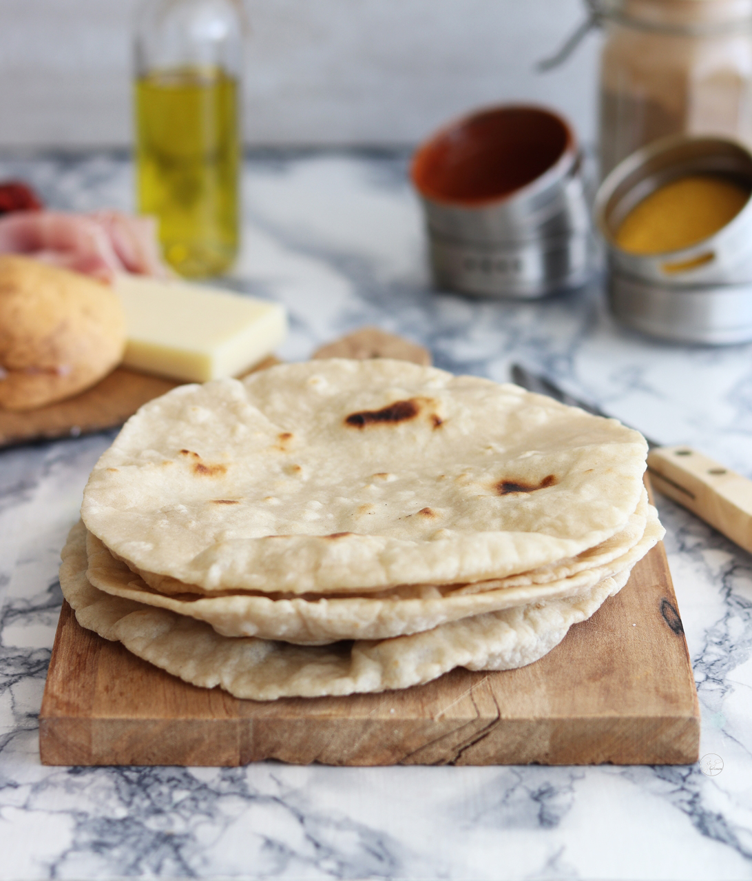 Pain chapati sans gluten et sans mix du commerce - La Cassata Celiaca