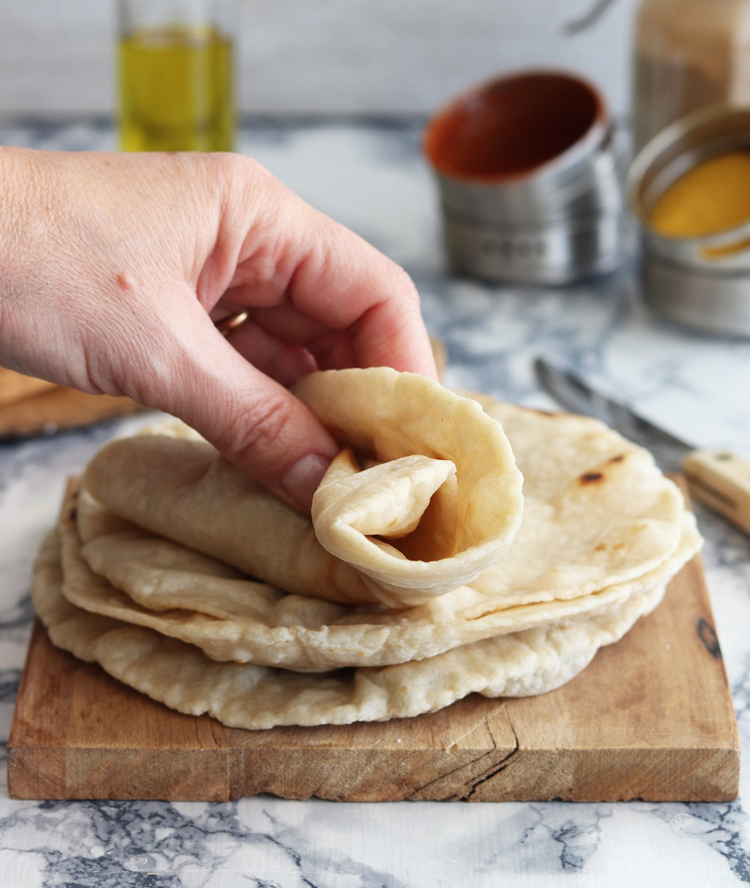 Pain chapati sans gluten et sans mix du commerce - La Cassata Celiaca