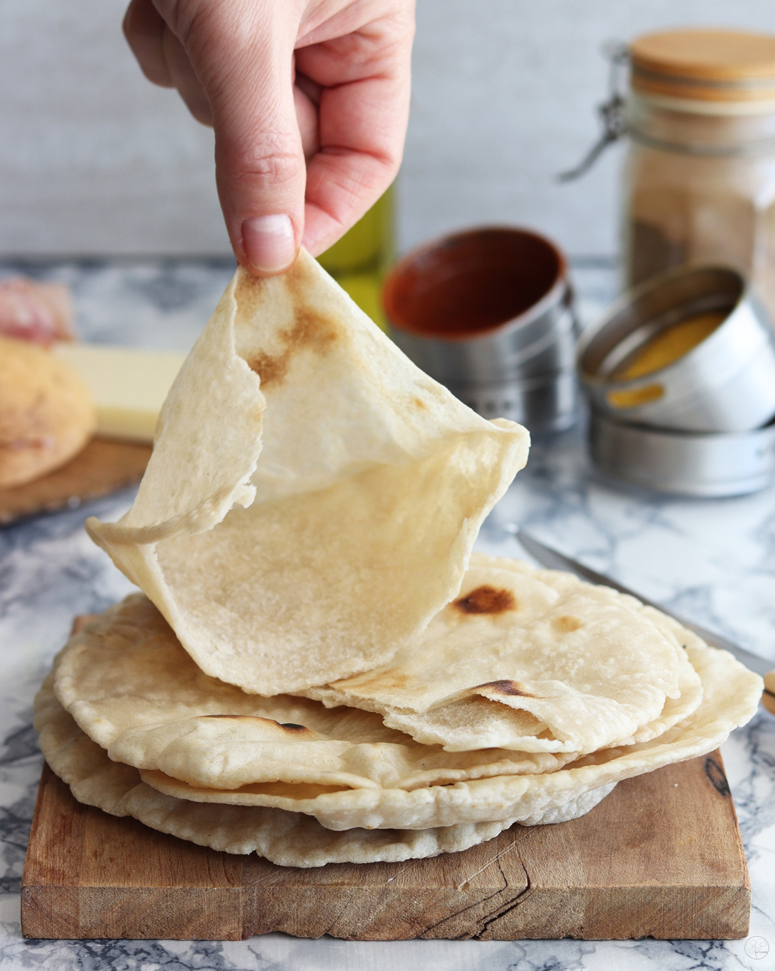 Pain chapati sans gluten et sans mix du commerce - La Cassata Celiaca