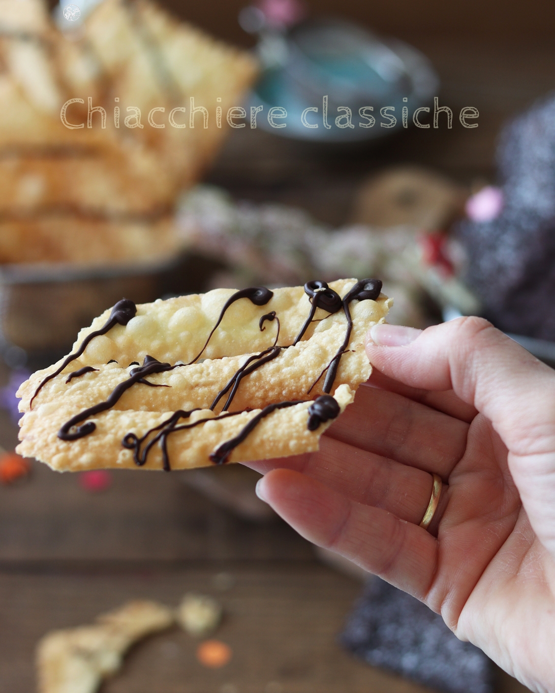 Chiacchiere senza glutine con Miscela Oro Fritti - La Cassata Celiaca Chiacchiere senza glutine con Miscela Oro Fritti - La Cassata Celiaca