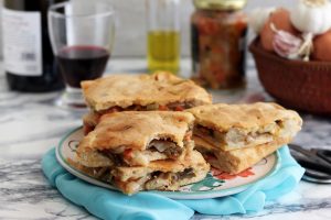 Focaccia avec caponata d'artichauts sans gluten - La Cassata Celiaca 