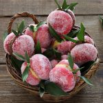 Biscuits en forme de pêche sans gluten - La Cassata Celiaca