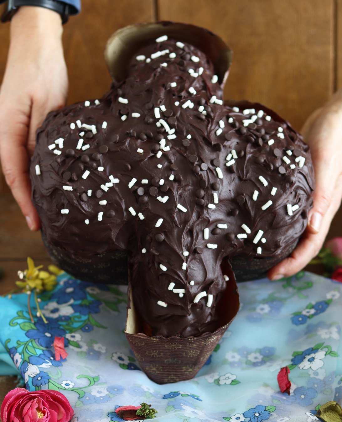 Colomba sans gluten au chocolat noir - La Cassata Celiaca