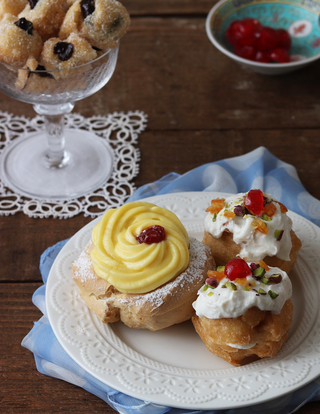 Sfince et zeppole, ou beignets et choux sans gluten - La Cassata Celiaca