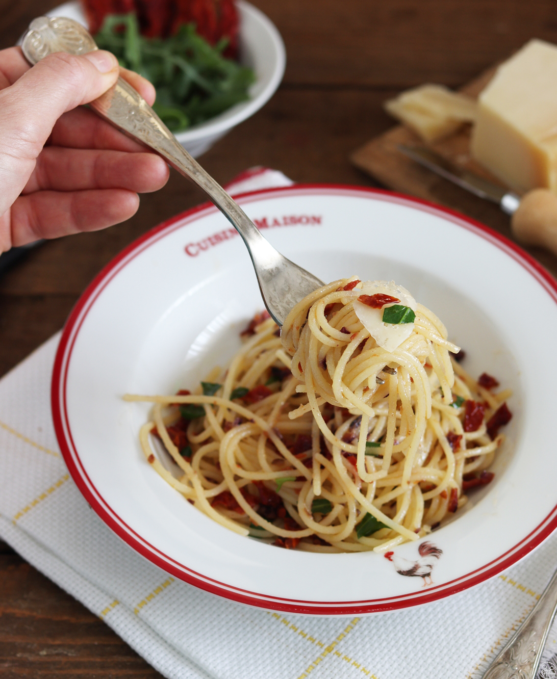 Spaghetti senza glutine con pomodori secchi - La Cassata Celiaca
