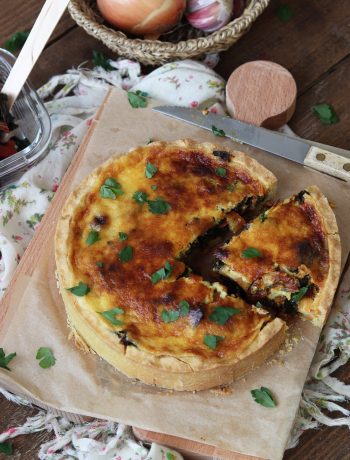 Tarte salée sans gluten aux bettes à carde - La Cassata Celiaca