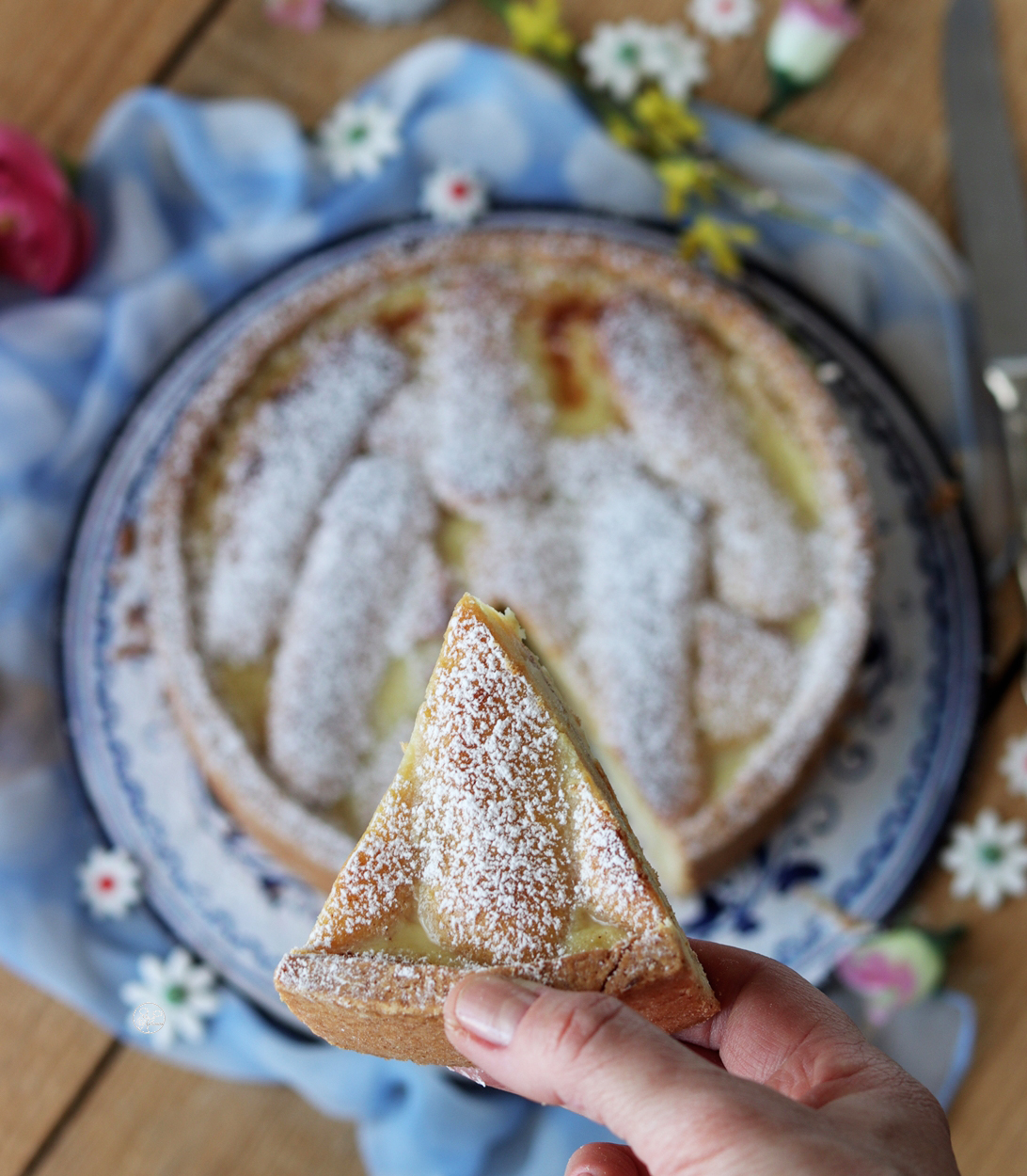 Tarte à la crème et aux biscuits boudoir sans gluten - La Cassata Celiaca Tarte à la crème et aux biscuits boudoir sans gluten - La Cassata Celiaca