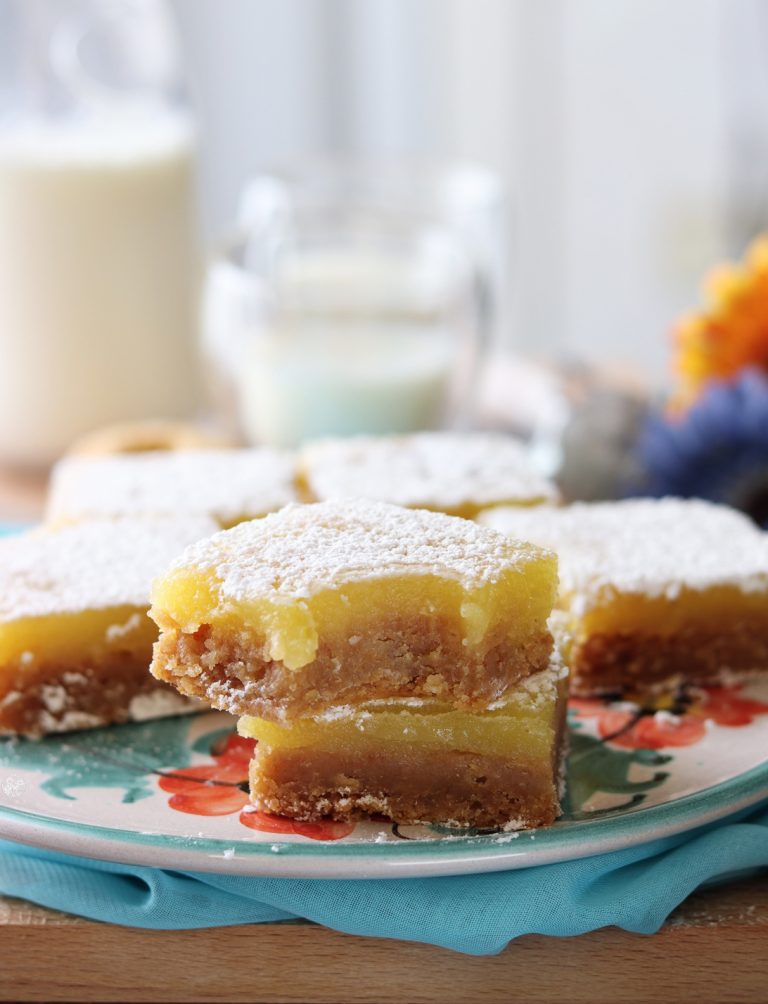 Lemon bars sans gluten - La Cassata Celiaca