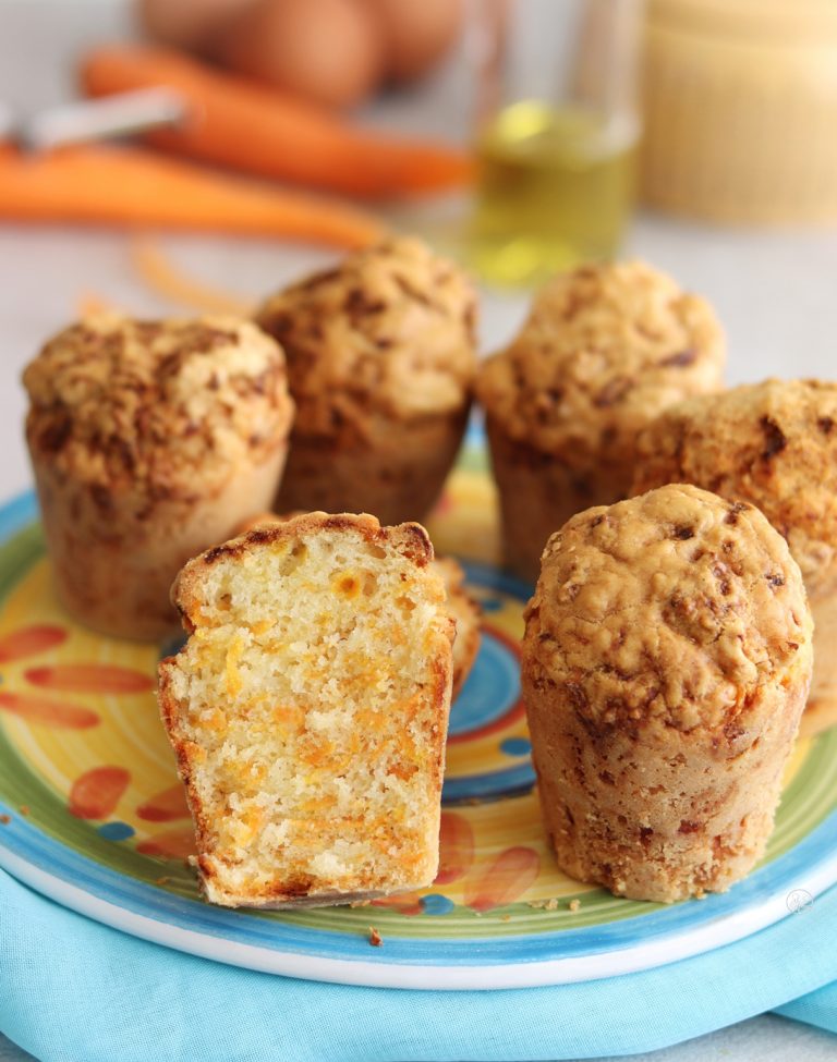 Muffins salés aux carottes sans gluten - La Cassata Celiaca