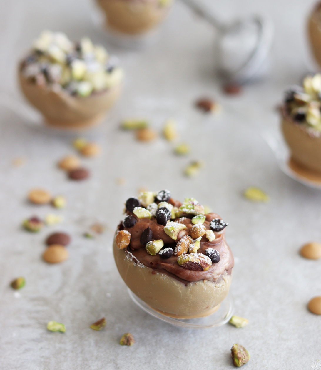 Œufs de Pâques en chocolat et crème au mascarpone - La Cassata Celiaca