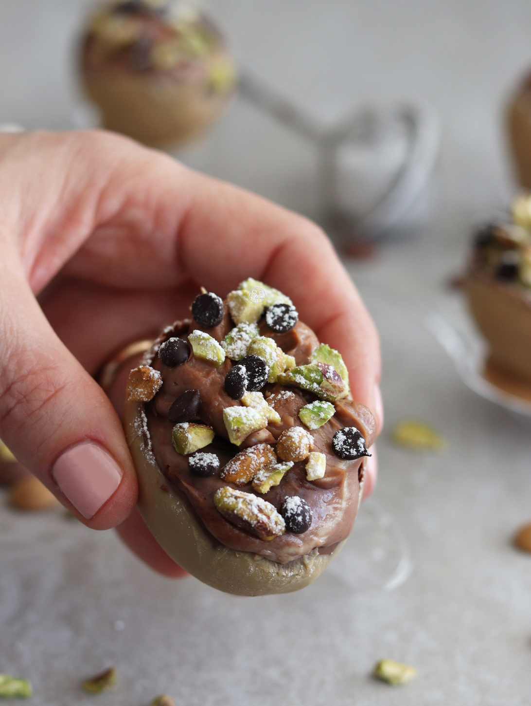 Œufs de Pâques en chocolat et crème au mascarpone - La Cassata Celiaca